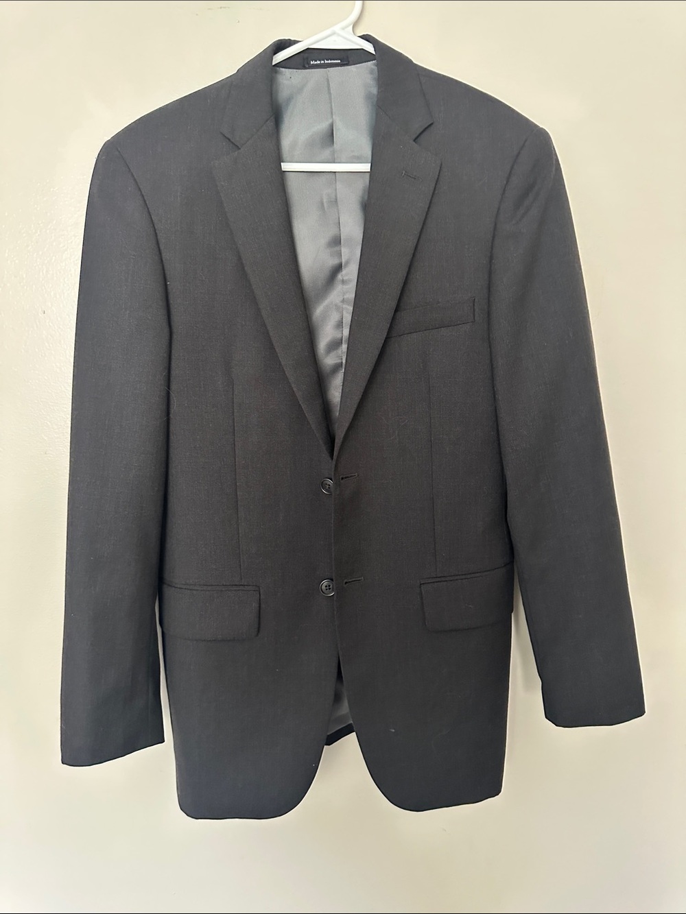 Men's Black Two-Button Blazer